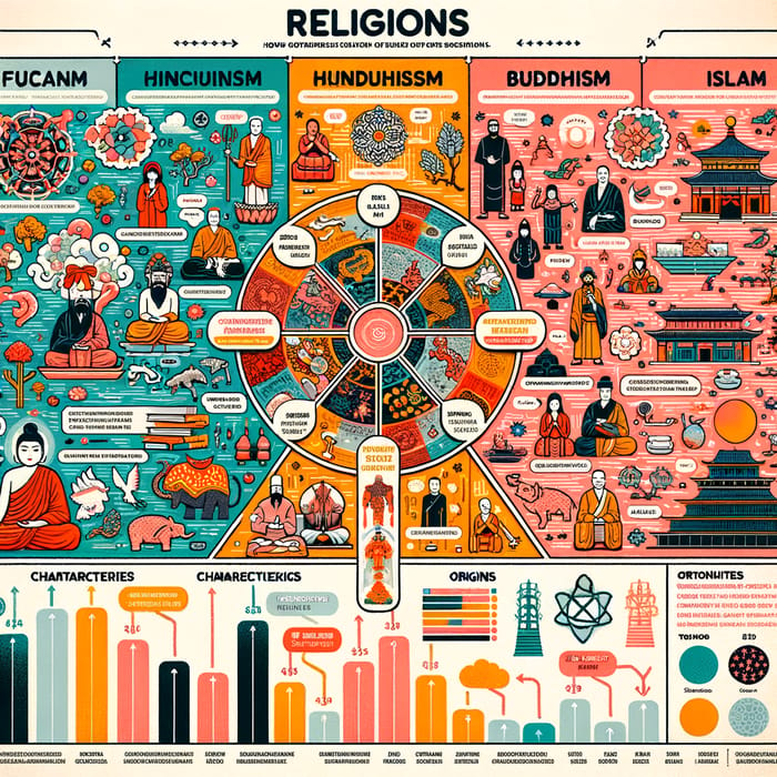 Comparing Confucianism, Hinduism, Buddhism & Islam | Key Aspects & Influence in Southeast Asia