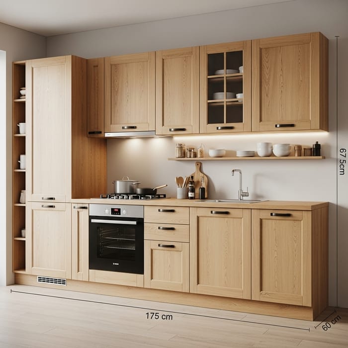 3D Render of European Ash Kitchen by Pelikano 3D Render of European Ash Kitchen by Pelikano