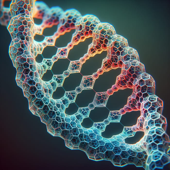 Stunning DNA Design: Hexagon Structure Visuals