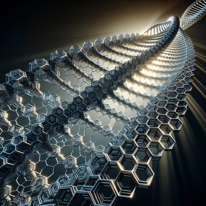 Innovative Hexagonal DNA Structure Visual