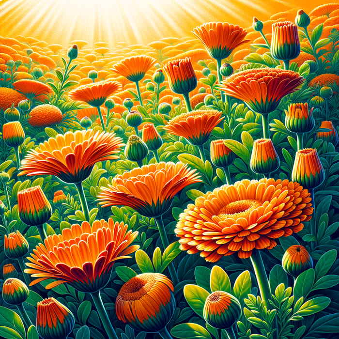 Orange Marigolds: Burst of Color