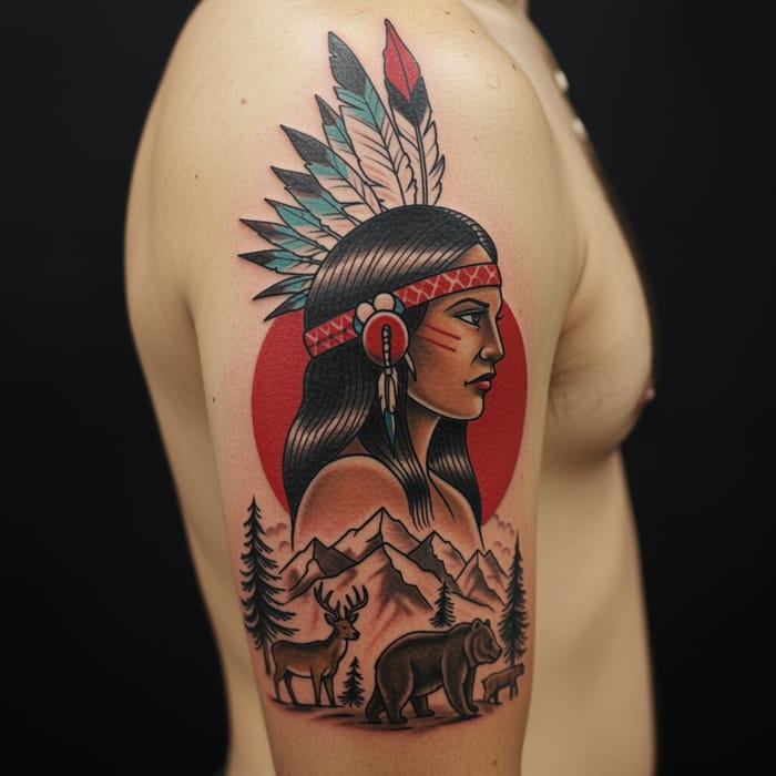 Old School Tattoo Celebrating Cultural Roots