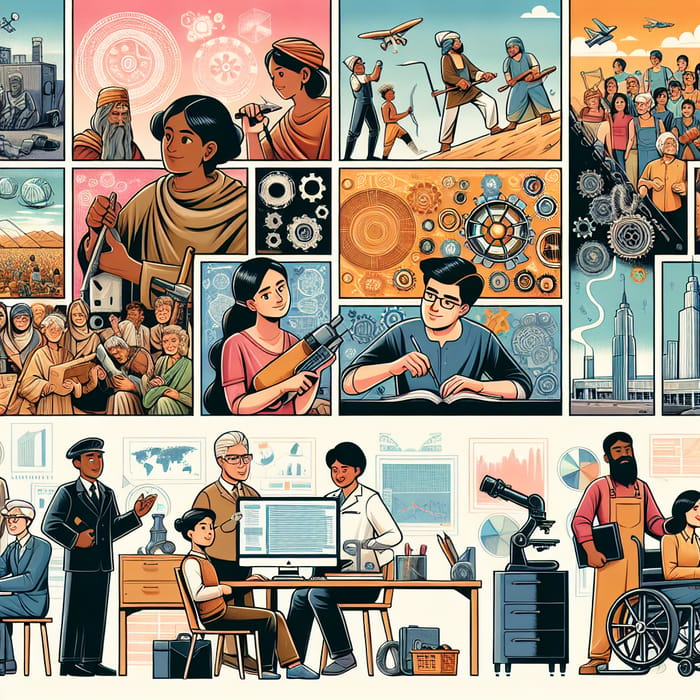 Illustrating History of Engineering: A Colorful Comic Strip Journey