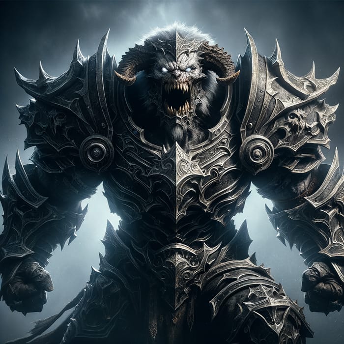 Furious Berserker Warrior in Detailed Armor | 1366x768