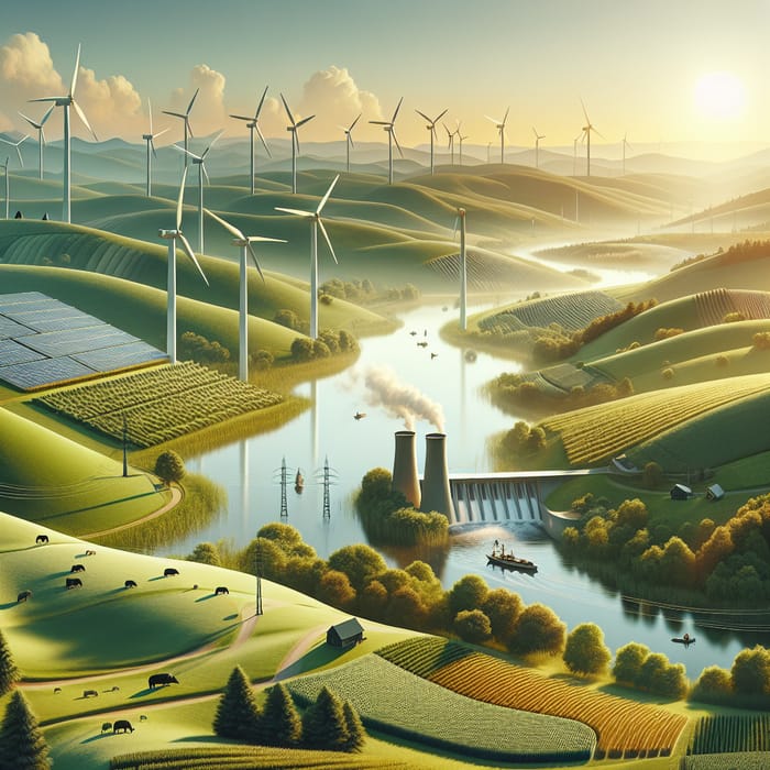 Tranquil Renewable Energy Landscape