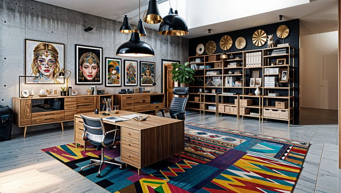 Eclectic Office Interior Design Ideas