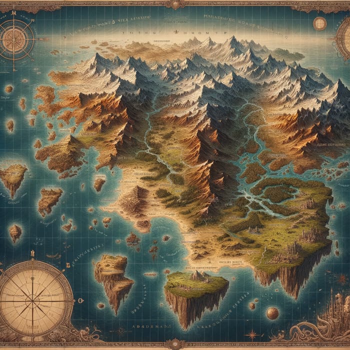 Fantasy World Map: A Cartographer's Dream