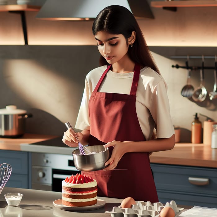 Student Baking Delicious Cake - Baking Inspiration