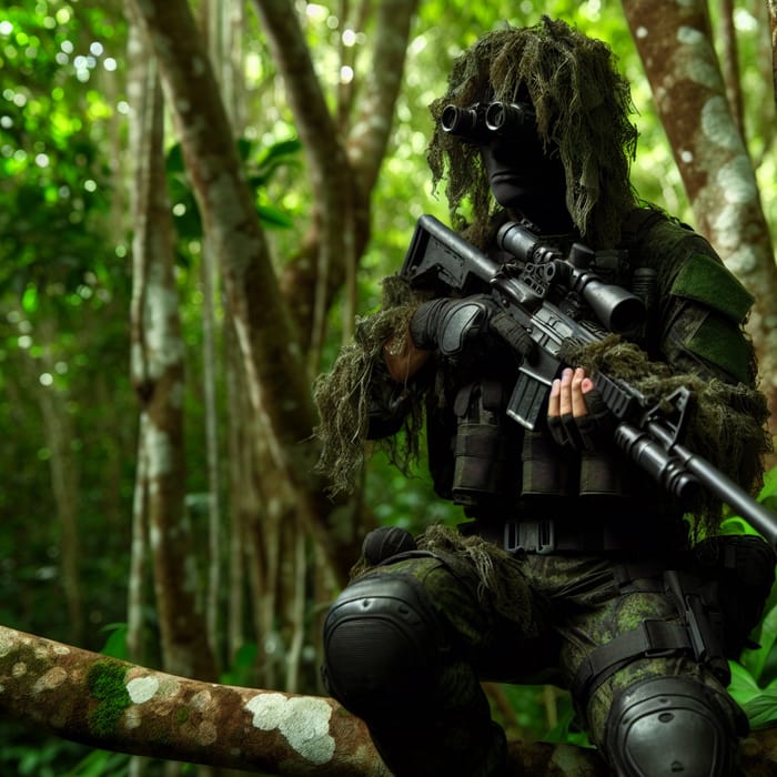 Elite Commando in Stealth: Tactical Forest Operations