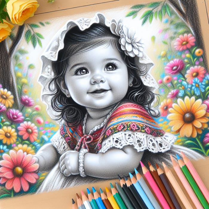 Liyana's Innocent Wonder: Mary Cassatt inspired Baby Girl Portrait