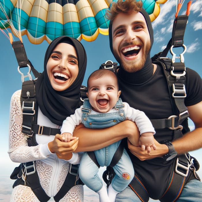 Thrilling Family Skydiving Adventure | Baby Parachute Jump