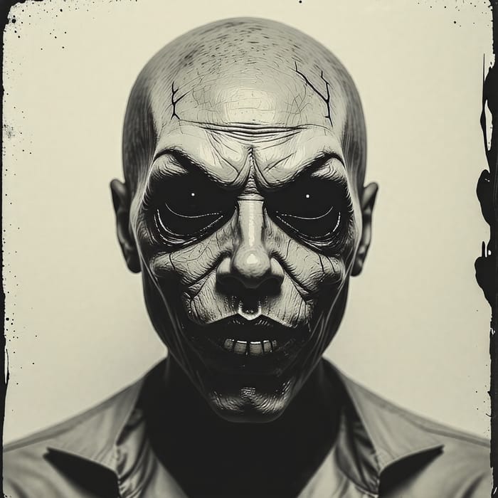 Creepy Humanoid Portraits | Retro Scary Style