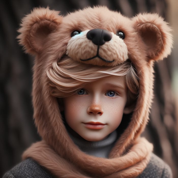 Light-Skinned Boy with Bear-Like Appearance