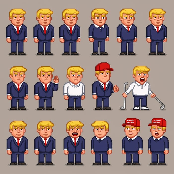 Donald Trump Sprites Collection