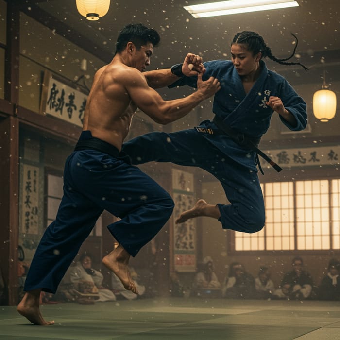 Thrilling Martial Arts Tournament Poster Thrilling Martial Arts Tournament Poster