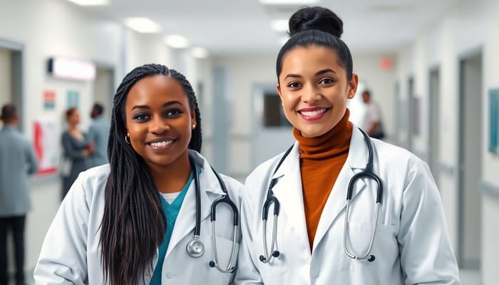 Diverse Medical Professionals in Action