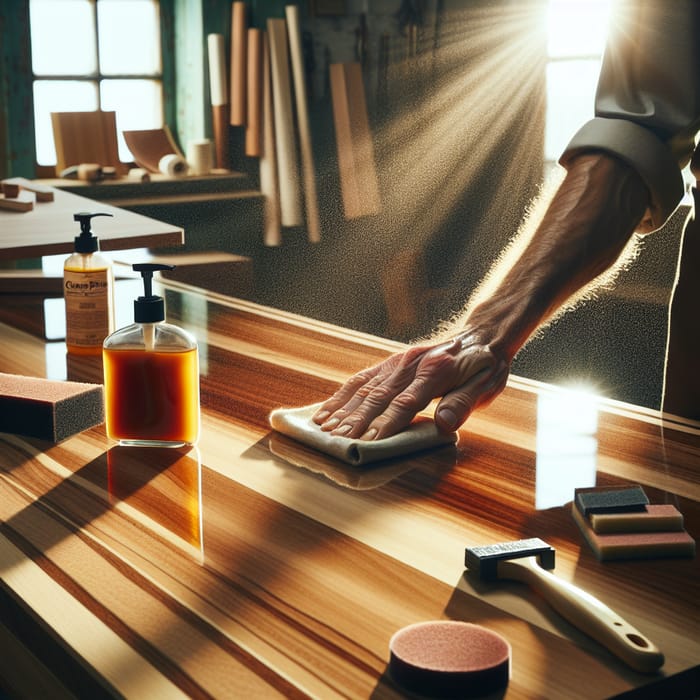 Master French Polish Techniques on Veneer Desks