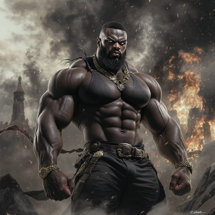 Powerful Black Man: Strength and Confidence Powerful Black Man: Strength and Confidence
