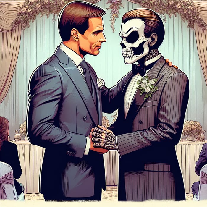 Michael Corleone and Addams Key at Konnie's Wedding