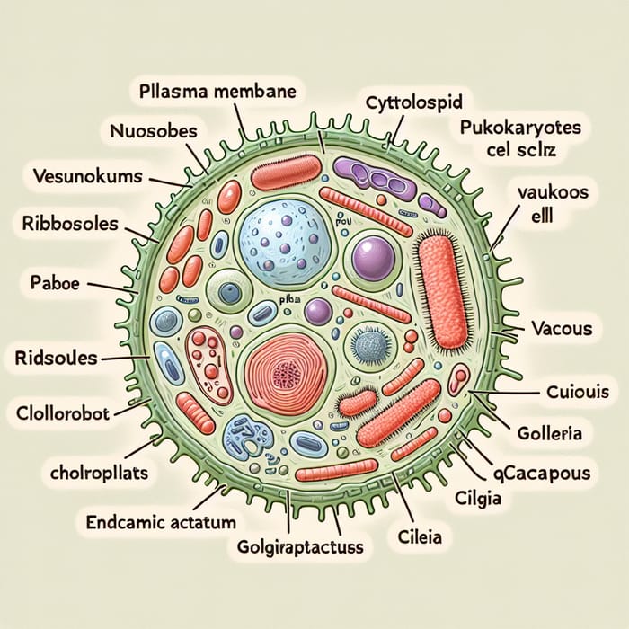 Exploring Prokaryotic Cells: Key Components Illustrated