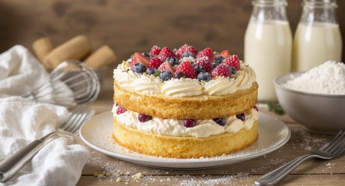 Delicious American Vanilla Cake Recipe Delicious American Vanilla Cake Recipe