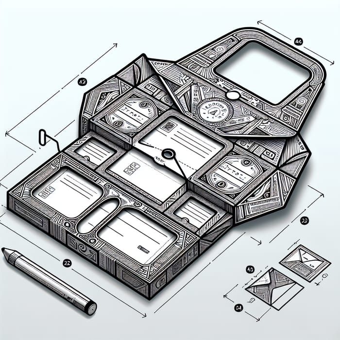 Custom A3 to A4 Envelope Package with 4 Windows | Multi-Functional Design