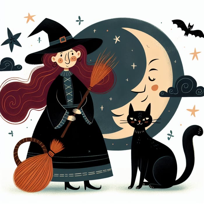 Witch, Cat, and Moon: A Magical Tale