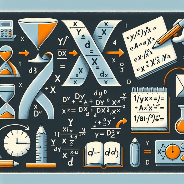 Illustrated Derivation Process: y = x/a + a/x Mathematical Steps