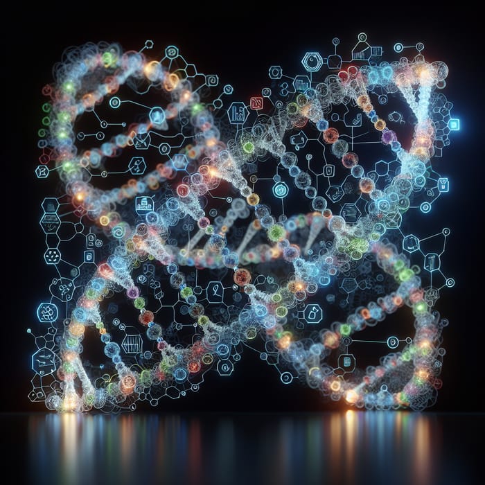 Organizational DNA in 3D: Detailed Interlinking Structure