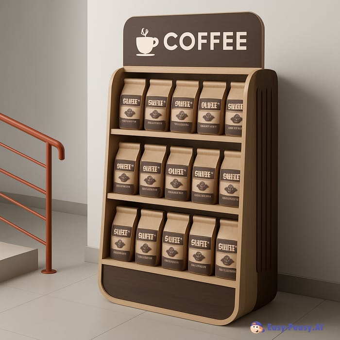 Modern Stand Design for Packed Coffee Modern Stand Design for Packed Coffee