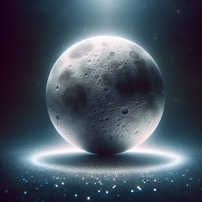 Moon Ball: Ethereal Texture in Space