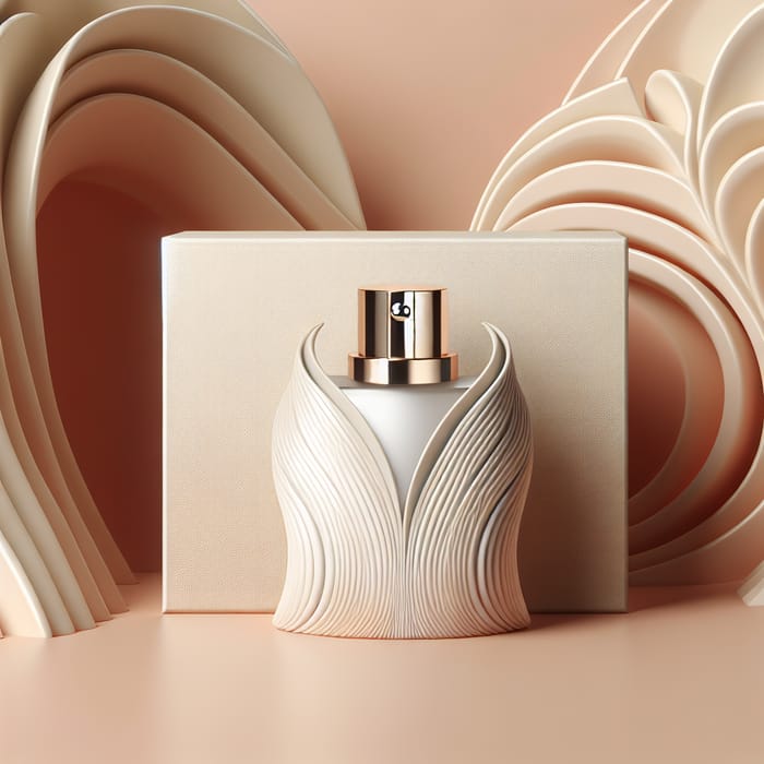 Modern Feminine Perfume Bottle Mockup Design