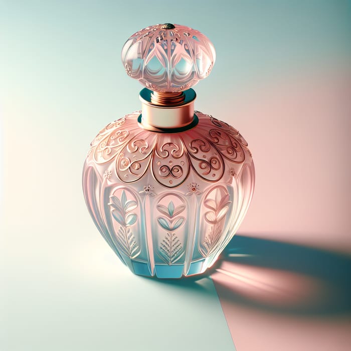 Feminine and Unique Perfume Bottle Mockup