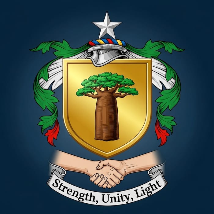 Amouzouvi Family Crest: Strength and Unity Amouzouvi Family Crest: Strength and Unity
