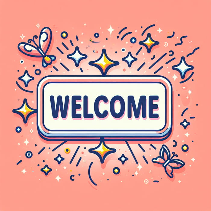 Charming Animated Welcome Sign for Your Events