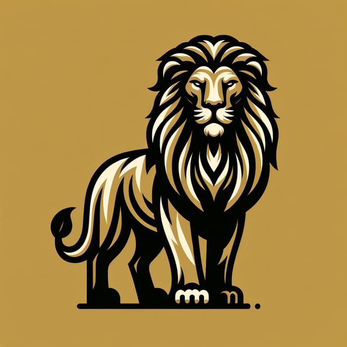 Minimalist Lion Vector Art Inspired by Street Art