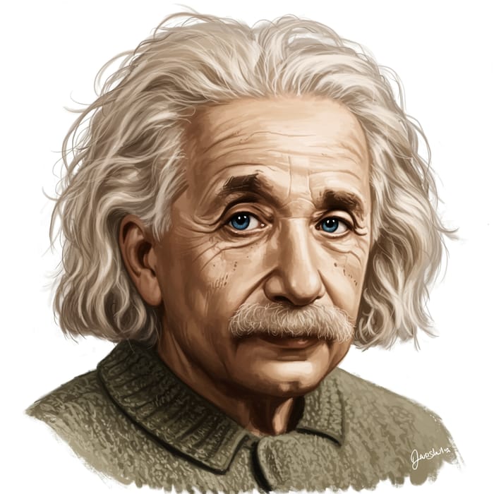 Albert Einstein Reimagined as a Beautiful Girl
