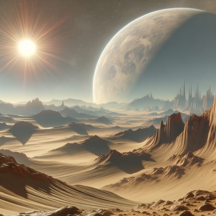 Aridia: Stunning Desert Landscape with Sand Dunes