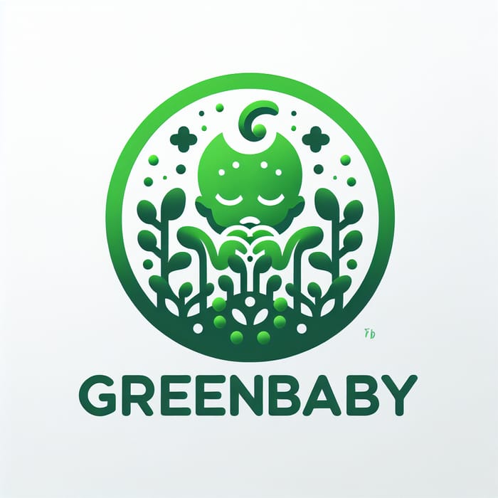 Fresh & Innovative GreenBaby Logo Design | Microgreens Concept