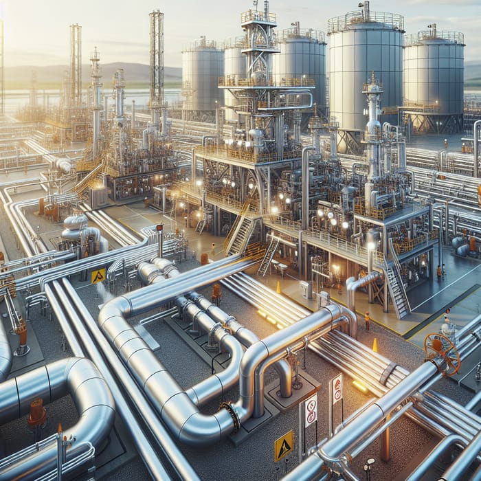 Gas Distribution at Processing Stations: A Detailed View