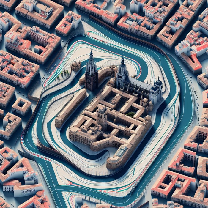 Toledo Formula 1 City Map Circuit Design | Explore Racing in Toledo