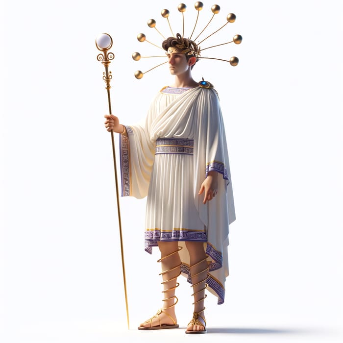 Elon Musk in Greek Toga Attire