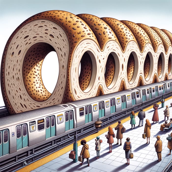 Delicious Bagel Subway Station Design