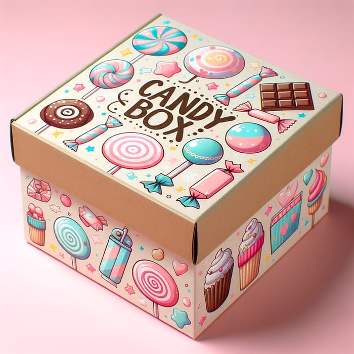 Sweet Cartoon Box: Adorable Candy-Themed Keepsake