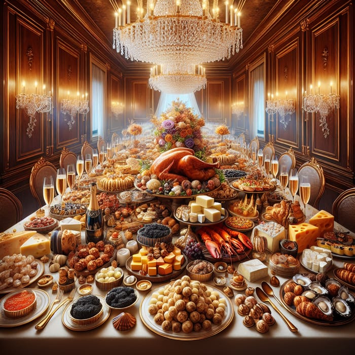 Indulge in Decadence: Exquisite Gourmet Banquet Spread