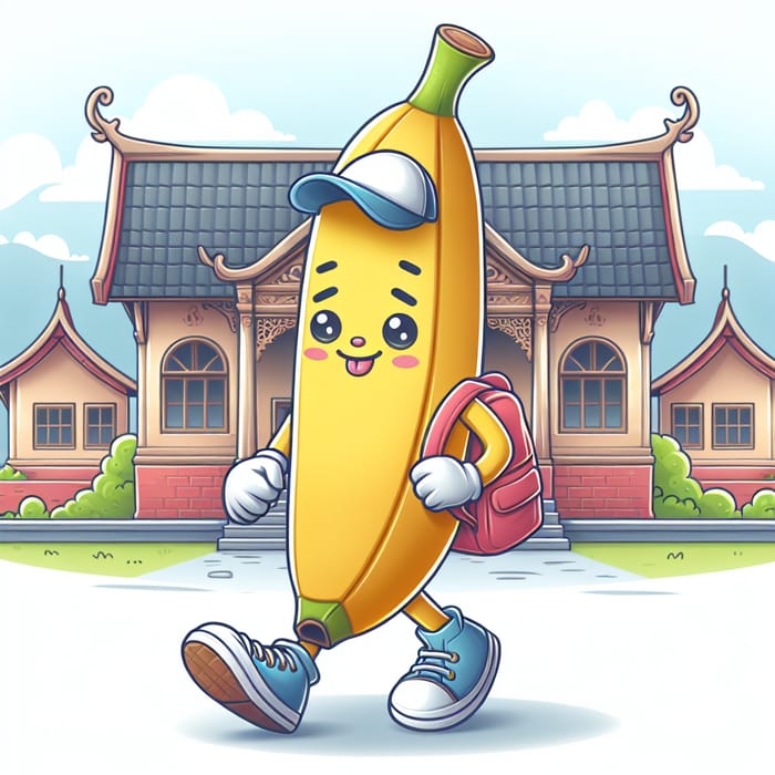 A Cute Banana Goes to School: Adventures Await!