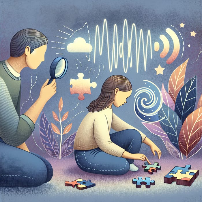 Understanding Autism Spectrum Disorders: Educational Illustration Understanding Autism Spectrum Disorders: Educational Illustration