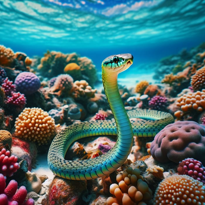 Shallow Water Reef Sea Snake - Aipysurus duboisii