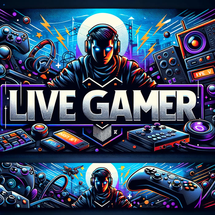 Energetic Twitch Banner Design | LiveGamer