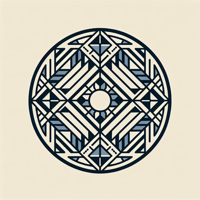 Minimalist Geometric Circle Design: Balance, Harmony & Rhythm